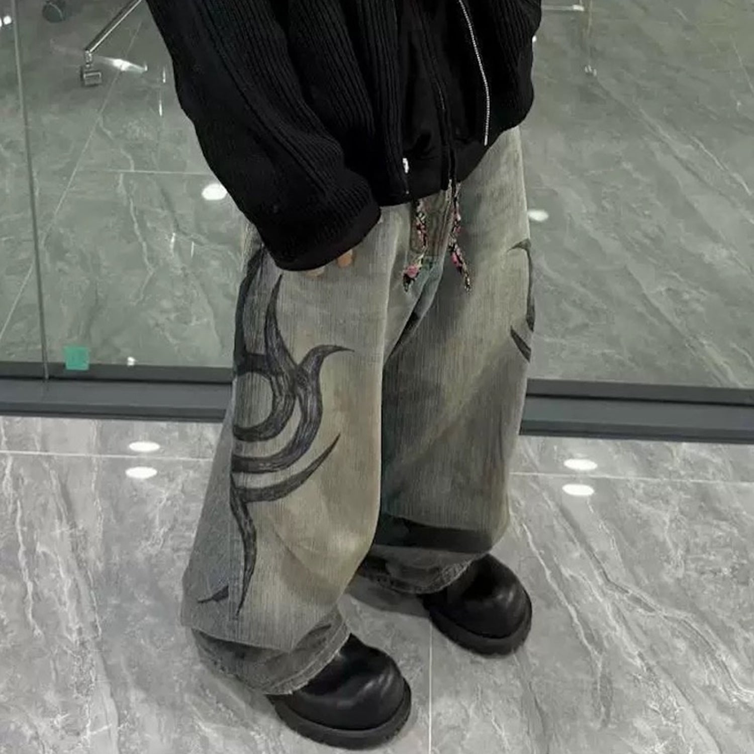 Chaos Baggy Jeans , - Streetwear - Slick Street
