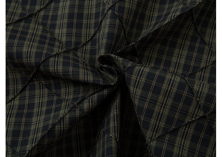 Shadowgrid Quilted Layer Shirt , - Streetwear Shirt - Slick Street
