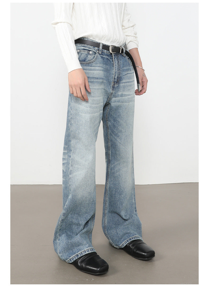 Washed Bootcut Jeans