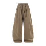 Linen Wide Leg Pants Khaki, XXS - Streetwear Pants - Slick Street