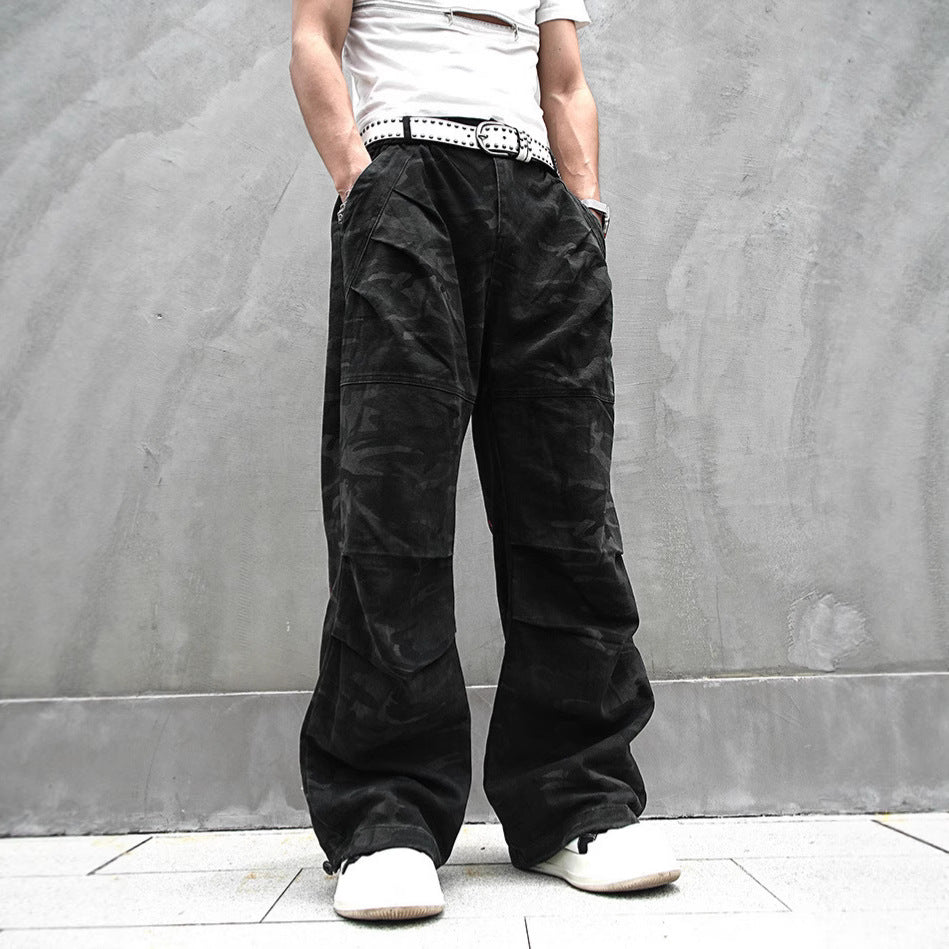 Red Stripe Washed Jeans , - Streetwear Jeans - Slick Street