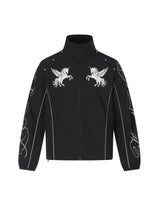 Pegasus 66 Track Jacket Black, S - Streetwear Jacket - Slick Street