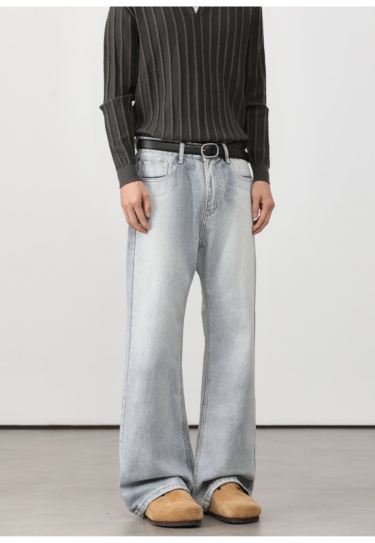 Washed Flare Jeans