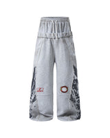 Ames Double Waist Joggers Grey, XS - Streetwear Joggers - Slick Street