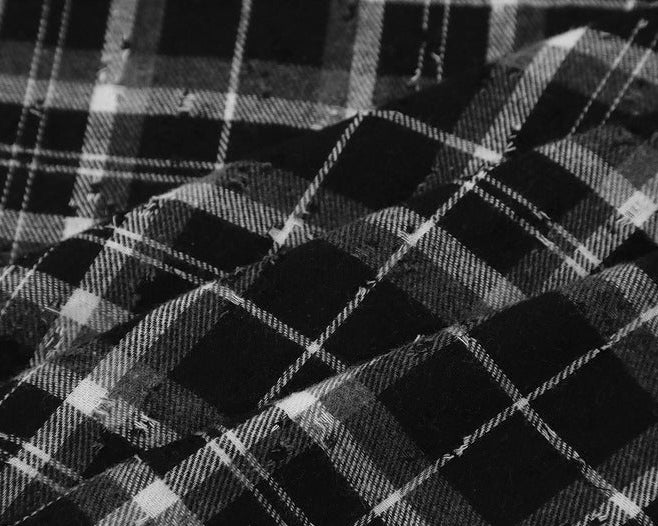Splatter Print Plaid Shirt , - Streetwear Shirt - Slick Street
