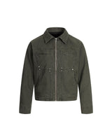 Versatile Workwear Jacket Green, XS - Streetwear Jacket - Slick Street