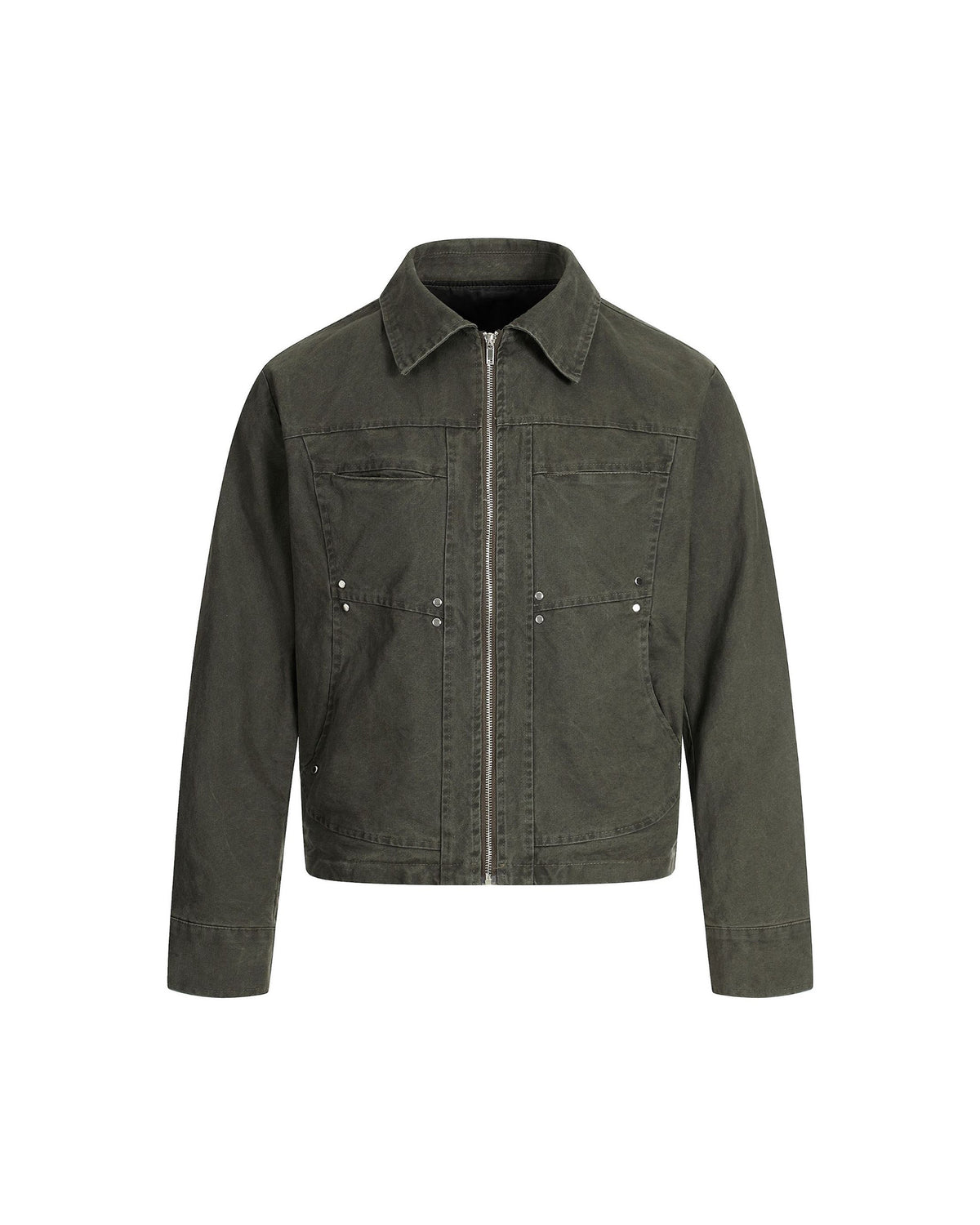 Versatile Workwear Jacket Green, XS - Streetwear Jacket - Slick Street