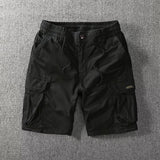 Combat Military Cargo Shorts Black, XS - Streetwear Shorts - Slick Street
