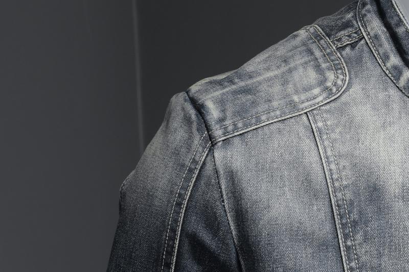 SK1 Denim Biker Jacket , - Streetwear Jackets - Slick Street