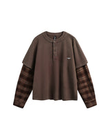 Washed Plaid Long Sleeve