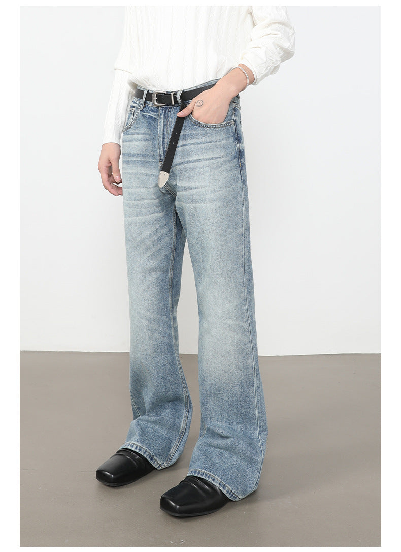 Washed Bootcut Jeans