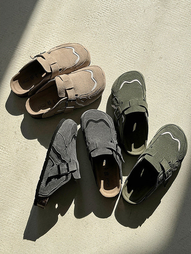 Oasis Suede Clogs , - Streetwear Shoes - Slick Street