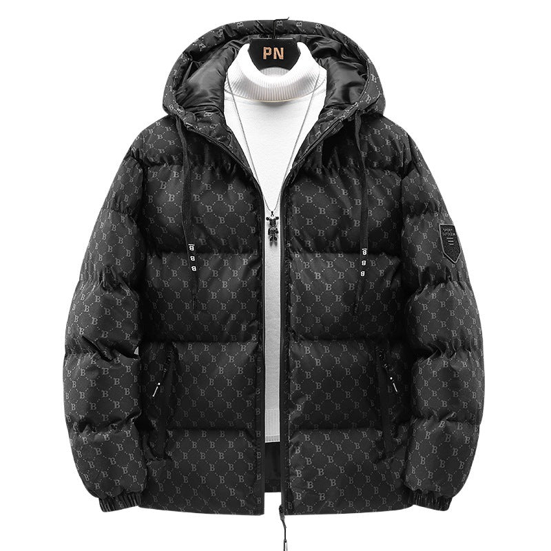 B Mono Puffer Jacket , - Streetwear Jacket - Slick Street