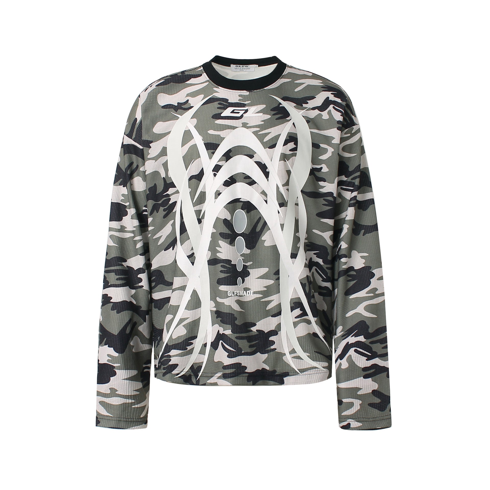 Camo 'Ghost' Breathable Long Sleeve Sweatshirt Camo Ghost, XS - Streetwear - Slick Street