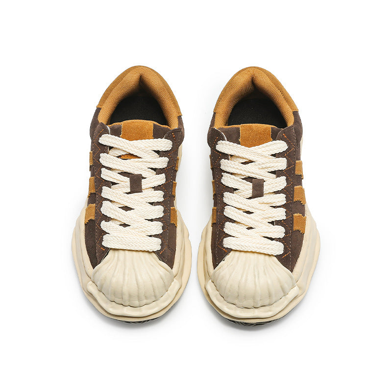 Ripple Suede Sneakers - Brown