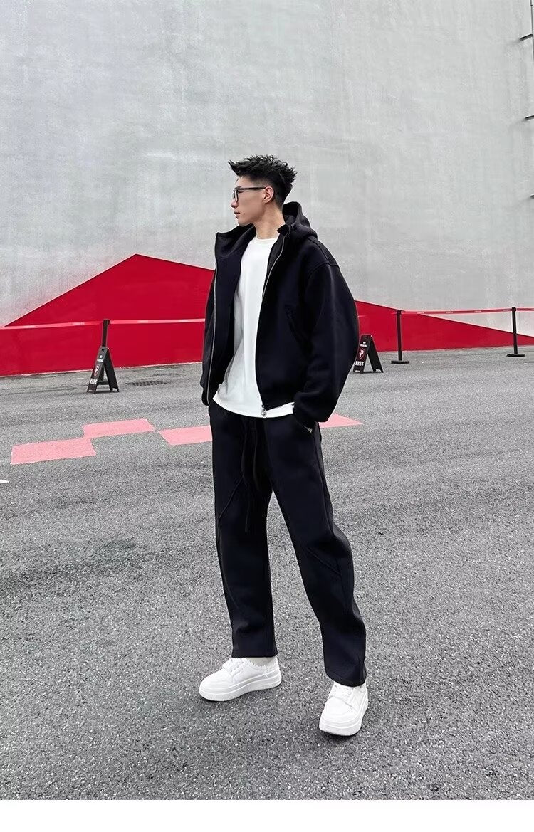 Modern Casual Hoodie & Jogger Set , - Streetwear Tracksuit - Slick Street