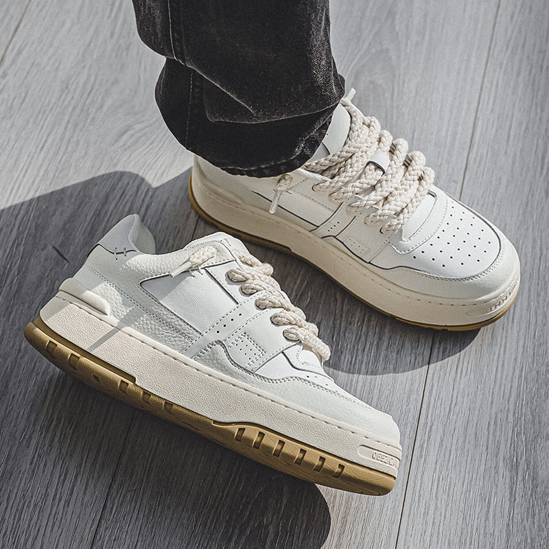 Rope Court Low - Beige White , - Streetwear Shoes - Slick Street