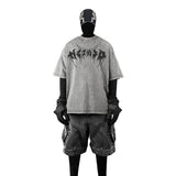 Twisted Oversized T-Shirt Light Gray, XS - Streetwear T-Shirt - Slick Street
