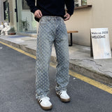 Frostflower Textured Jeans Vintage Blue, 28 - Streetwear Jeans - Slick Street