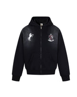 Aster Zip Up Hoodie Black, XS - Streetwear Hoodie - Slick Street