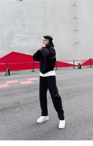 Modern Casual Hoodie & Jogger Set , - Streetwear Tracksuit - Slick Street