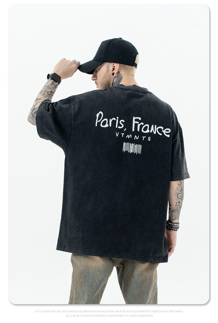 VTMNTS Black Tee , - Streetwear T-Shirt - Slick Street