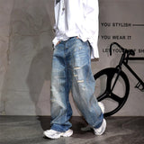 Drift Distressed Jeans - Vintage Blue Vintage Blue, 28 - Streetwear Jeans - Slick Street