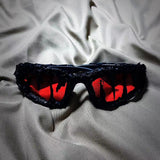 Venom Drip Resin Sunglasses Volcanic Red, 14.8*12.2*5CM - Streetwear Accessories - Slick Street