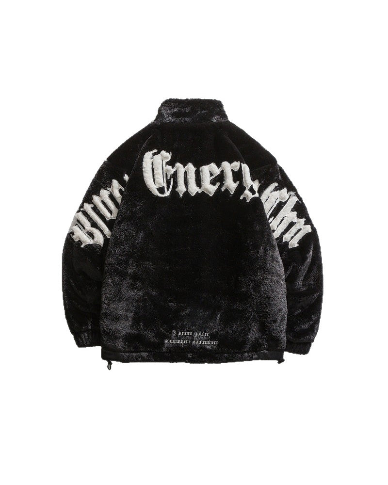 Alden Embroidered Jacket Black, S - Streetwear Jacket - Slick Street