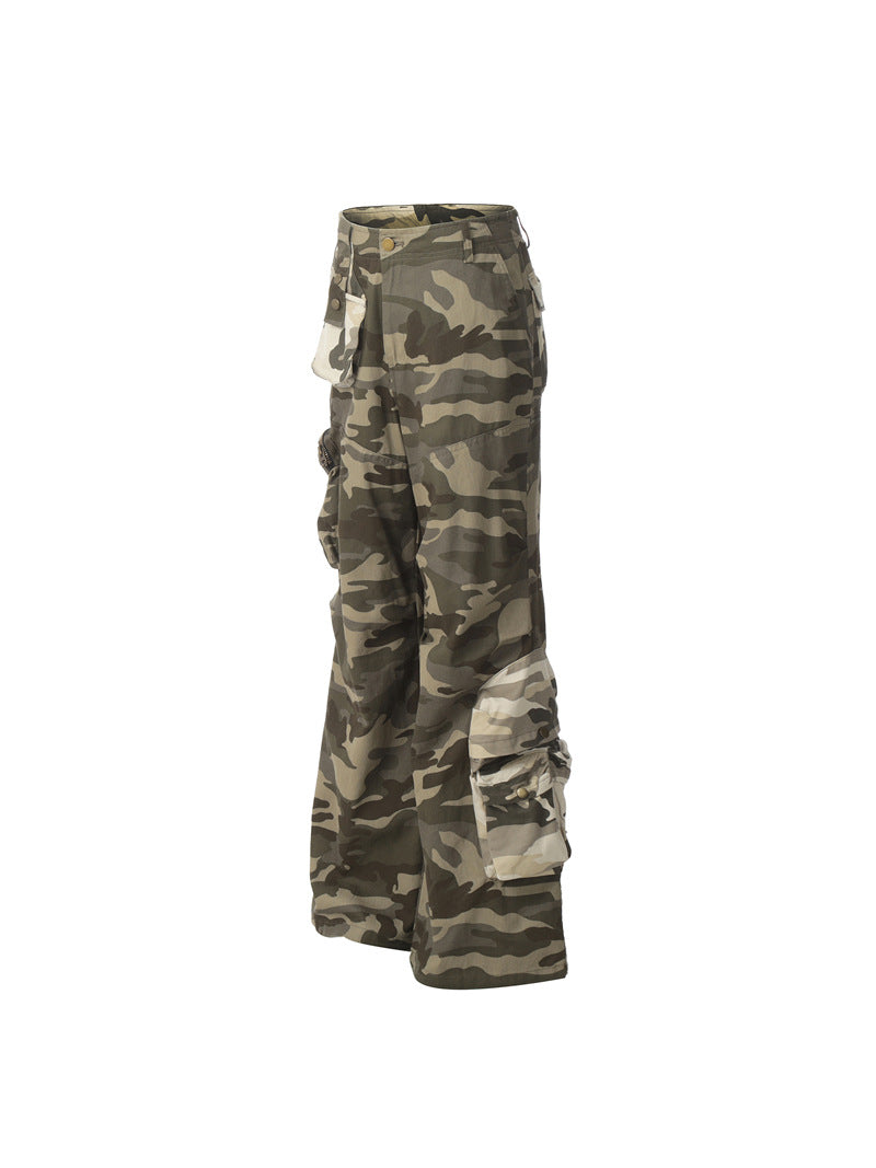 Haze Camo Cargos , - Streetwear Cargo Pants - Slick Street