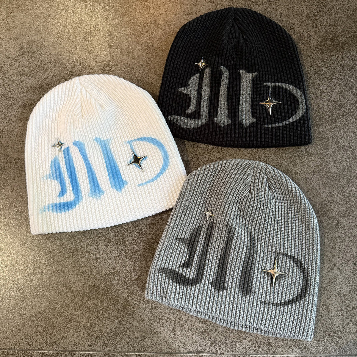 Metallic Star Beanie