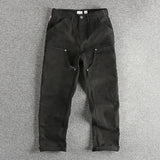 Canvas Carpenter Pants Black, 30 - Streetwear Pants - Slick Street