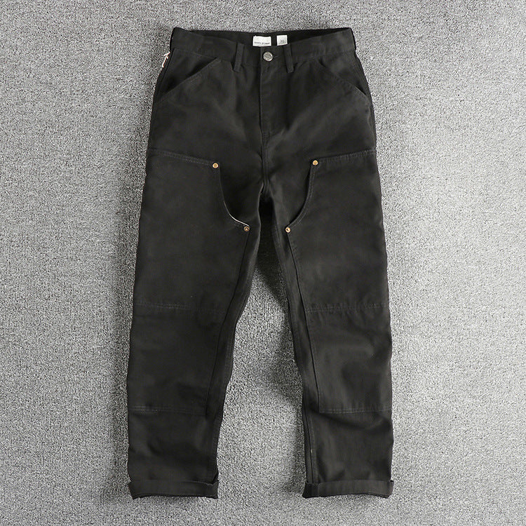 Canvas Carpenter Pants Black, 30 - Streetwear Pants - Slick Street