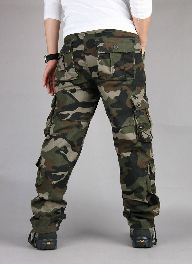 CA26 Tactical Camo Cargo Pants , - Streetwear Pants - Slick Street