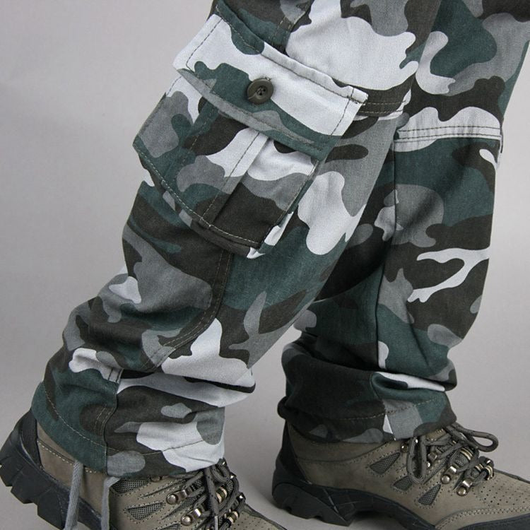 CA26 Tactical Camo Cargo Pants , - Streetwear Pants - Slick Street