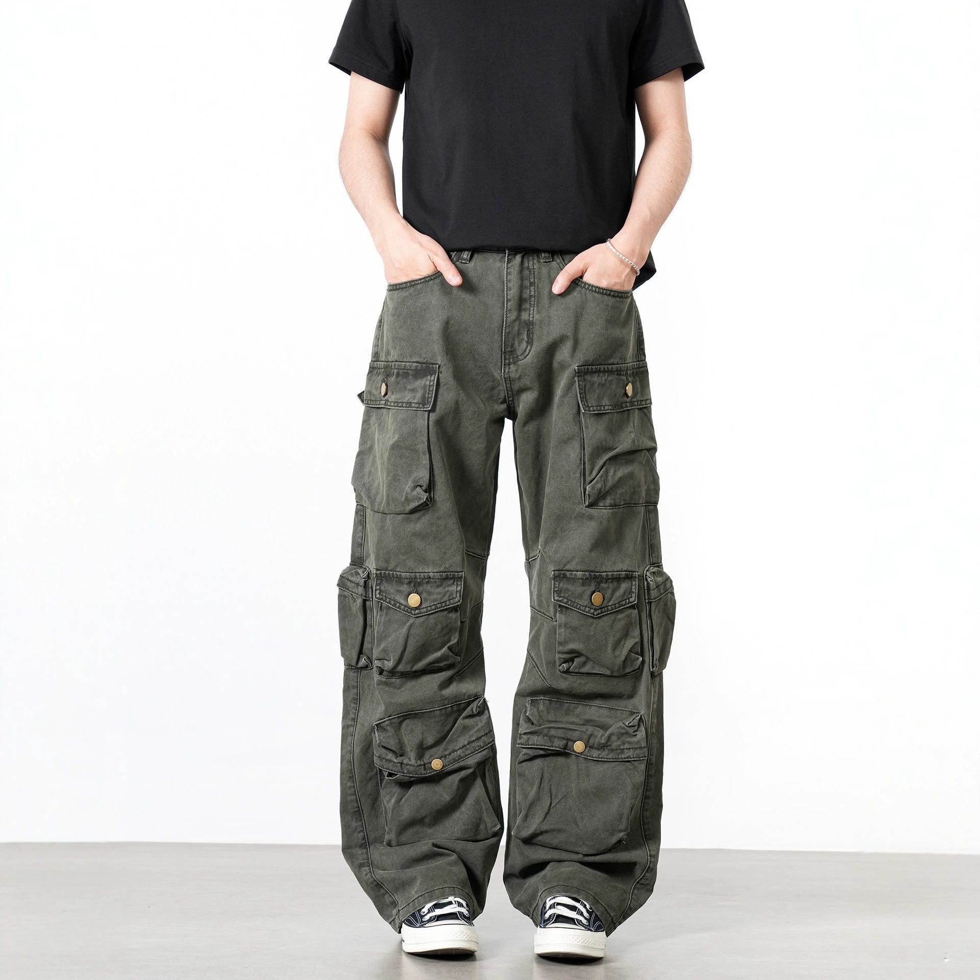 Vault Multi-Pocket Cargo Pants , - Streetwear Cargo Pants - Slick Street