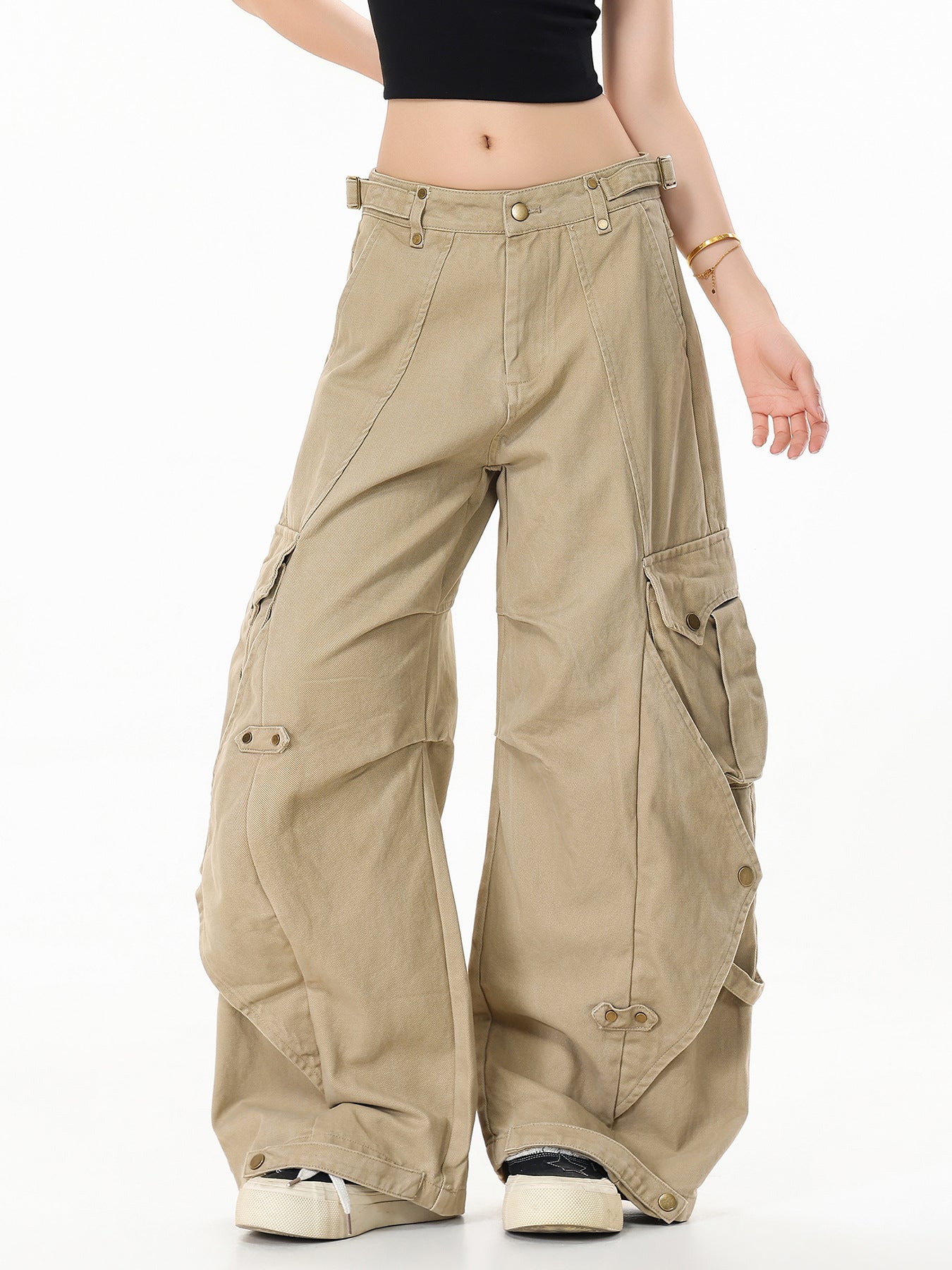 Kova Wide-Leg Cargos , - Streetwear Cargo Pants - Slick Street