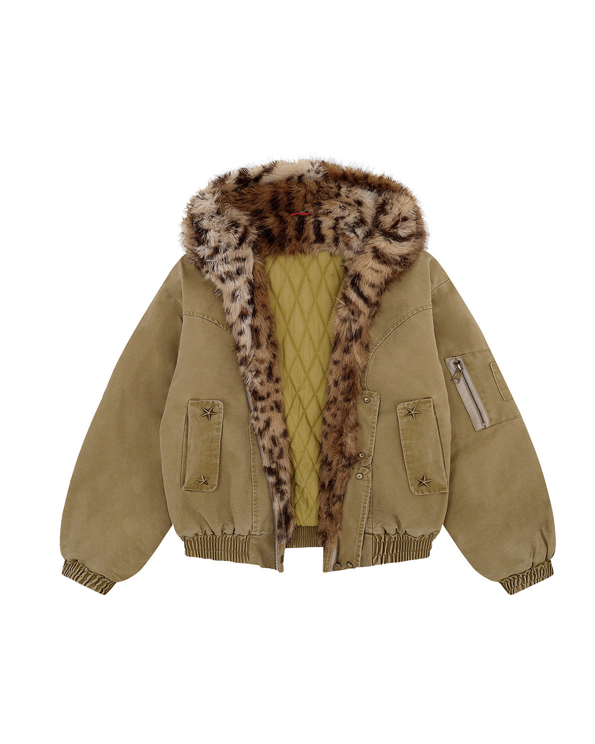 Kell Quilted Fur Jacket