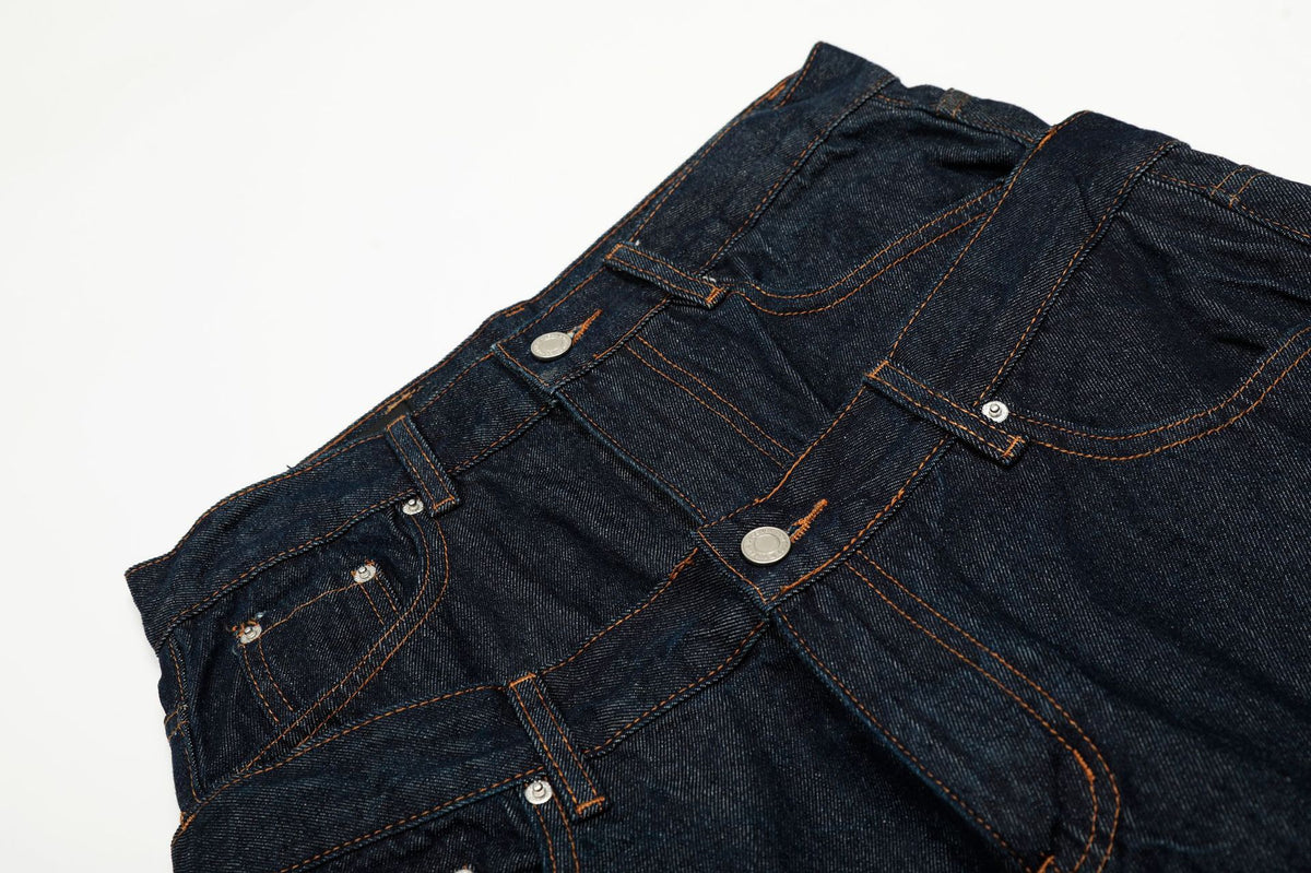 Double Waist Carpenter Jeans , - Streetwear Jeans - Slick Street