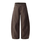 Retro AX26 Loose Pants Rich Brown, XS - Streetwear - Slick Street