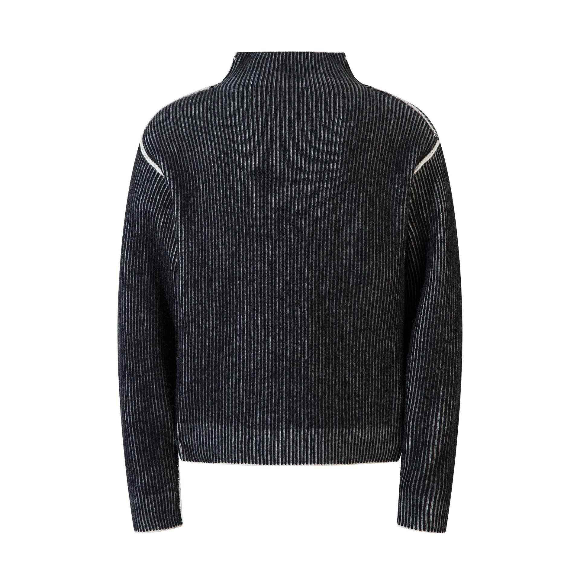 Reversible Retro Turtleneck Sweatshirt , - Streetwear Sweatshirts - Slick Street