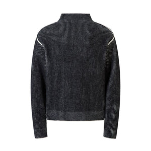 Reversible Retro Turtleneck Sweatshirt , - Streetwear Sweatshirts - Slick Street