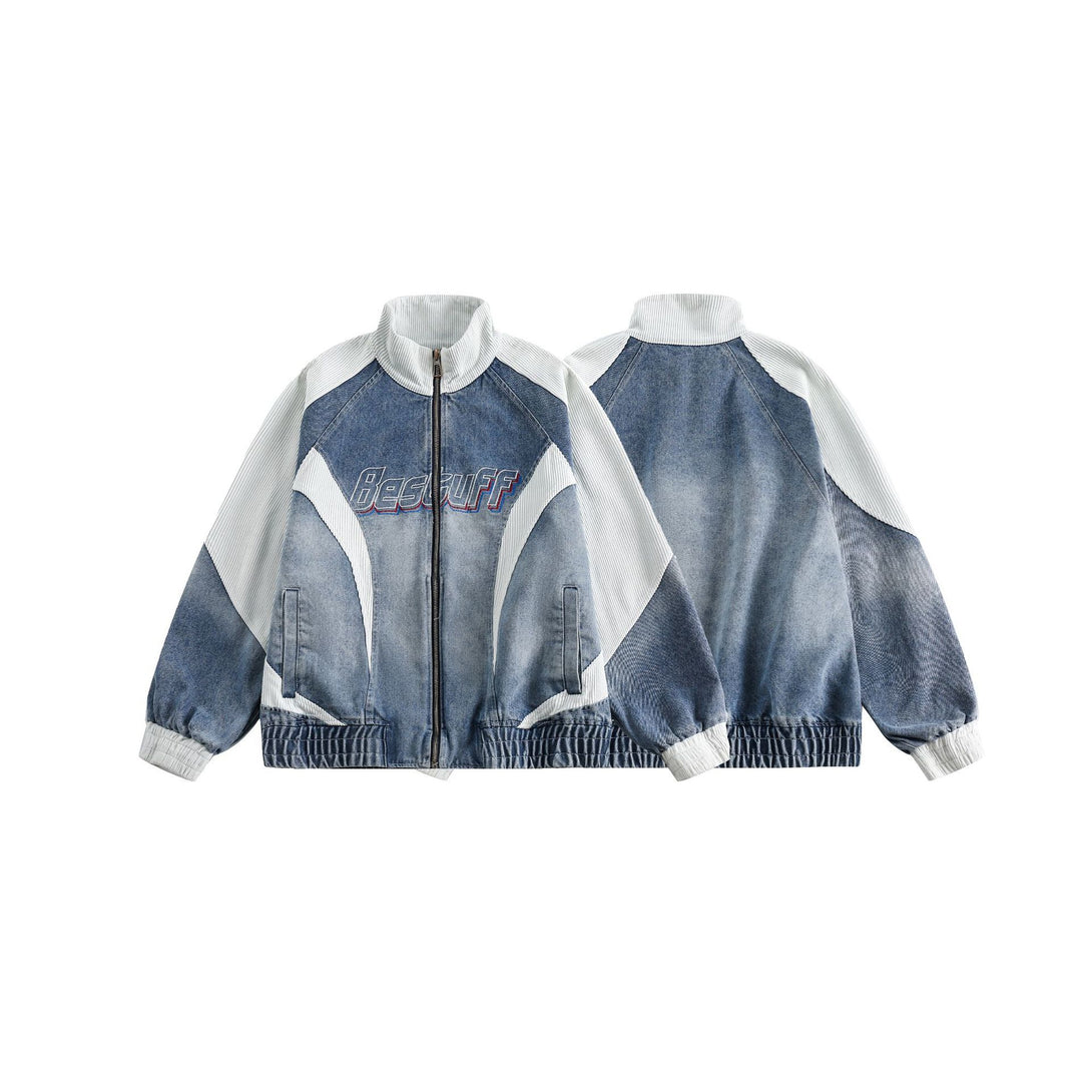 Retro Biker Splicing Jacket , - Streetwear - Slick Street