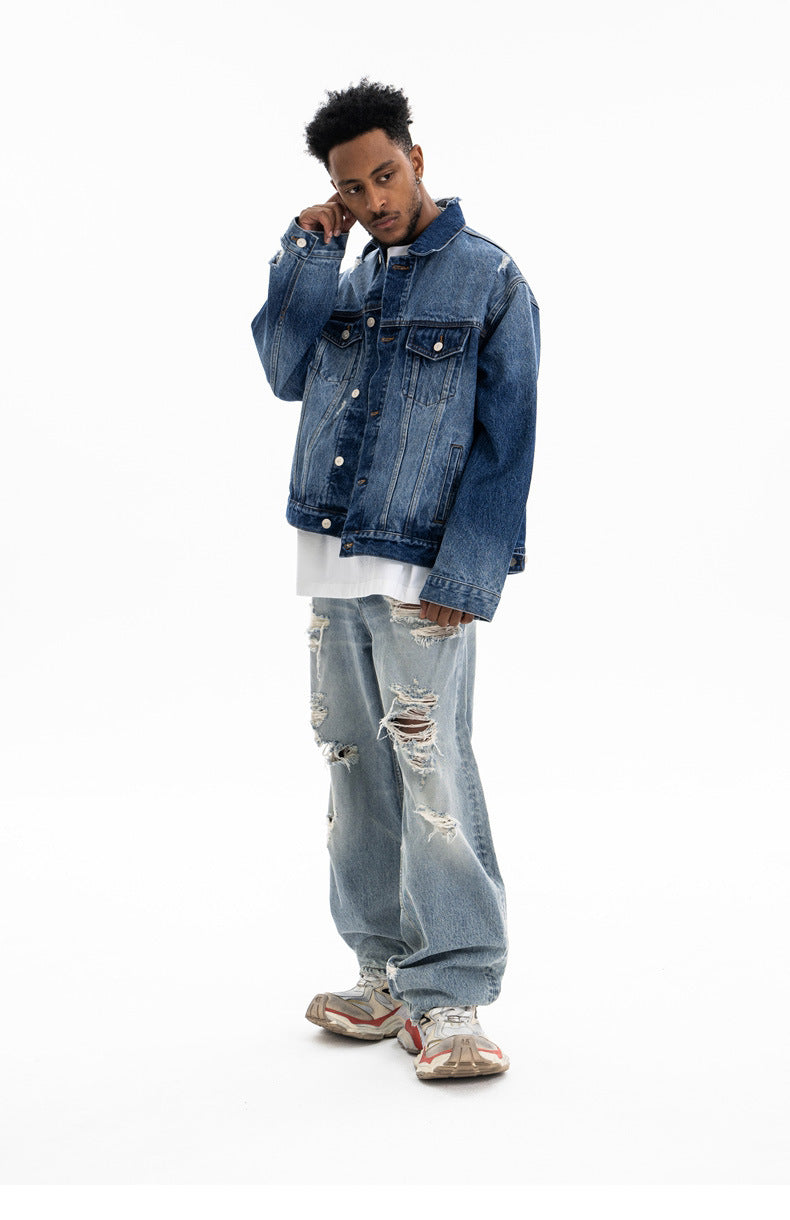 Kairo Denim Jacket , - Streetwear Jacket - Slick Street