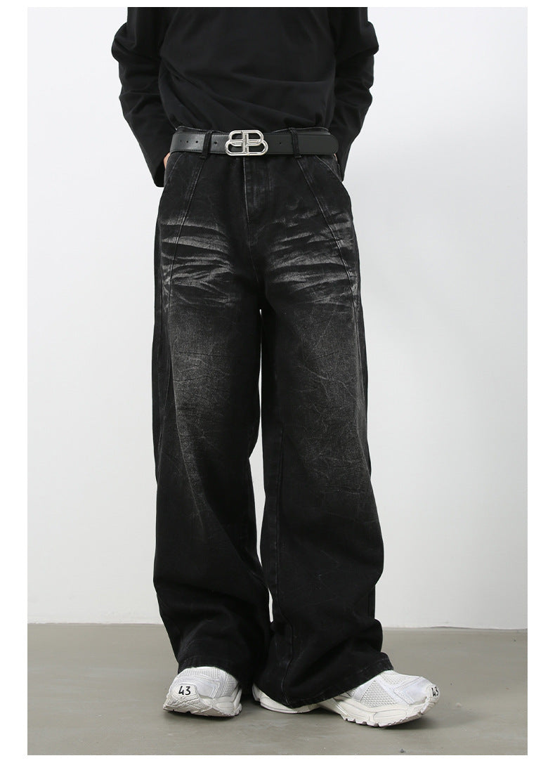 Sicro Washed Black Jeans