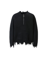 Riven Distressed Quarter Zip