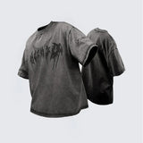 Twisted Oversized T-Shirt Charcoal Gray, XS - Streetwear T-Shirt - Slick Street