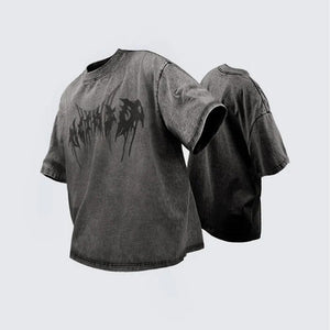 Twisted Oversized T-Shirt Charcoal Gray, XS - Streetwear T-Shirt - Slick Street