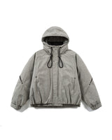 Venture Thick Winter Jacket Grey, S - Streetwear Jacket - Slick Street