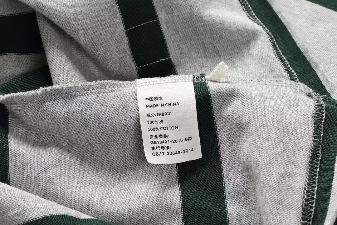 Retro Heavyweight Striped Cotton Tee , - Streetwear T-Shirts - Slick Street